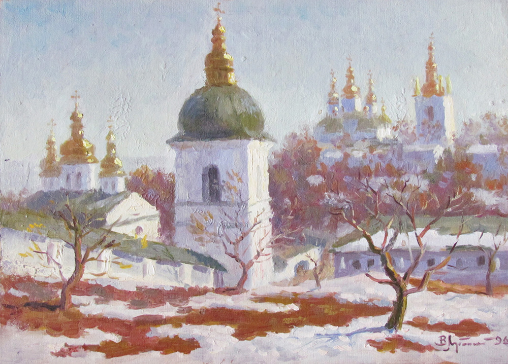 «Лавра. Тане сніг». Полотно, олія